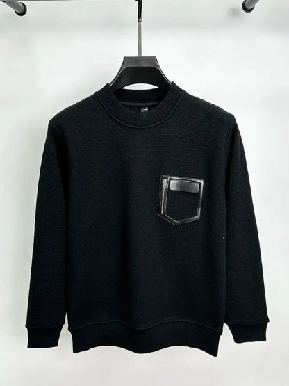 Sweater With Leather Stitching AliExpress Other