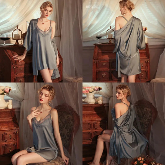 LacyNighty™ Ice Silk Set Lacy Nighty