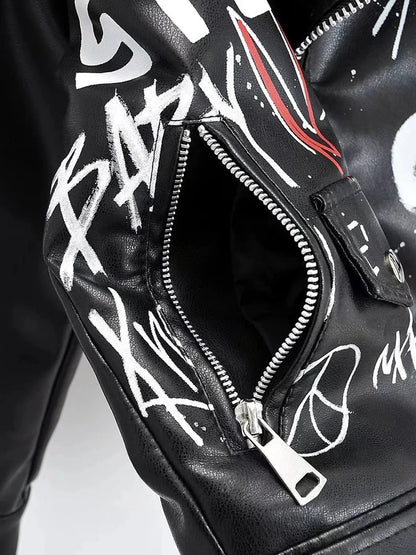 Painted Leather Jacket ghalas Other
