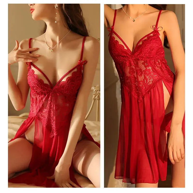 LacyNighty™ Mesh Transparent Sleepwear Lacy Nighty