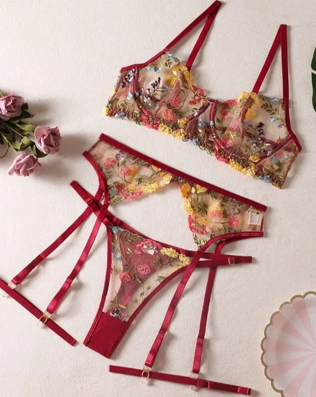 LacyNighty™ Model SL291 (8-Colors) ELLOLACE sexy lingerie set