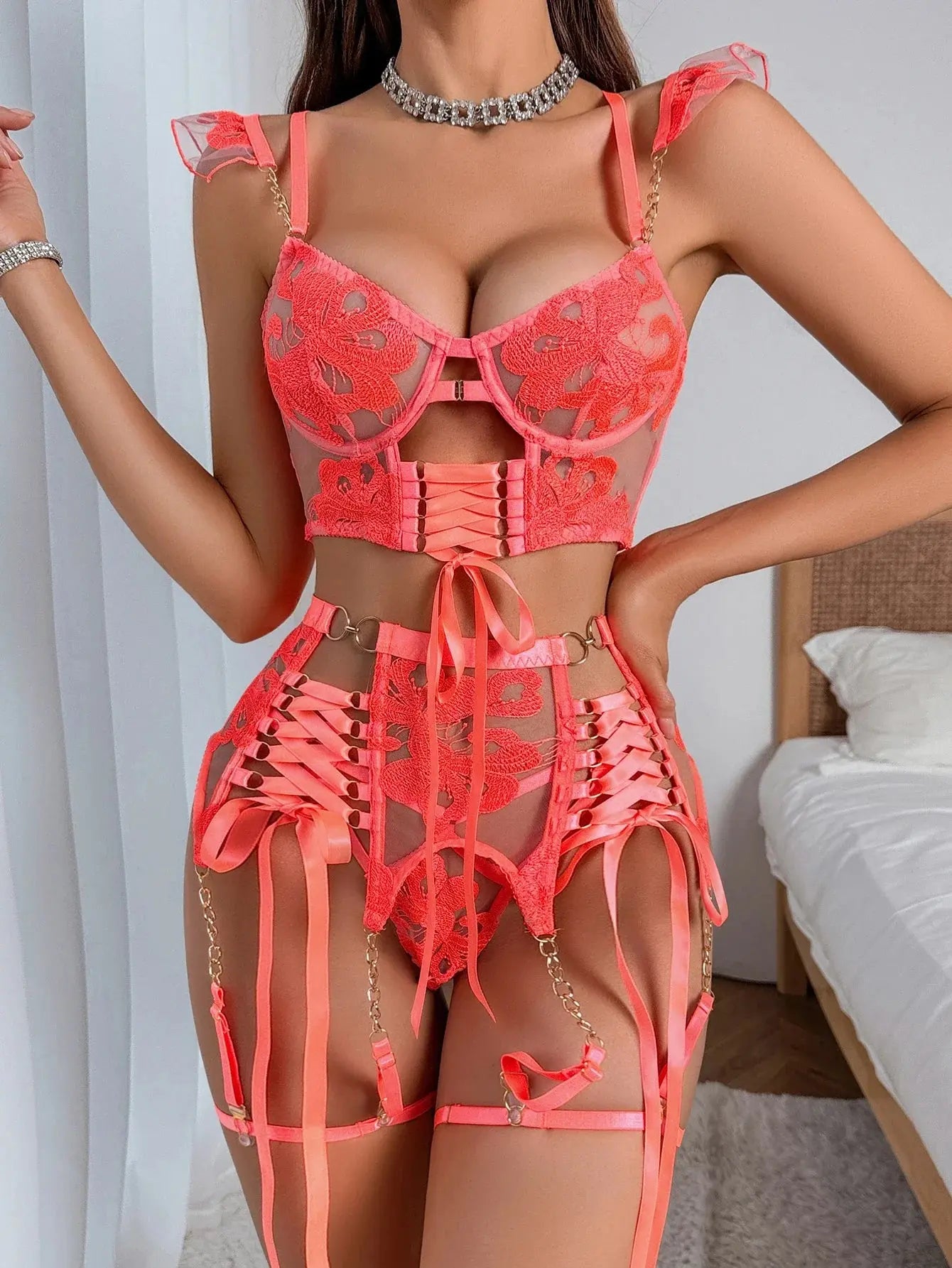 Citrus Blaze Lingerie Set LAVAH INTIMATES