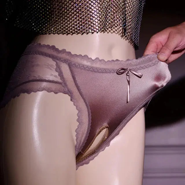 LacyNighty™ See My Perspective Crotchless Lacy Nighty