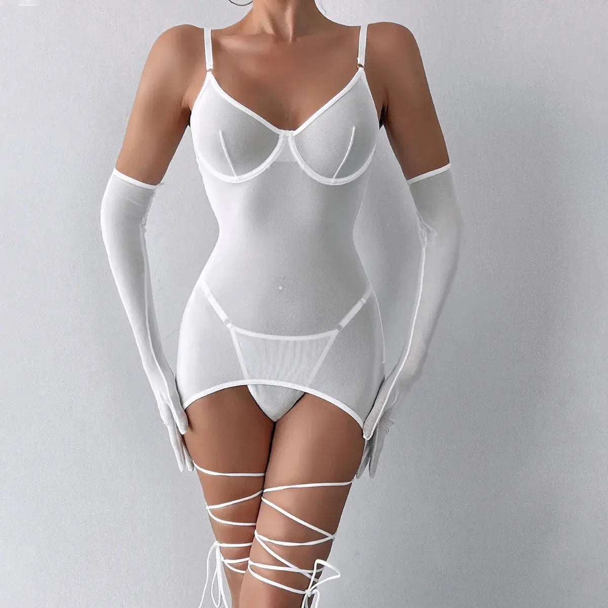 Mimi Dress Set - White Lavah Intimates