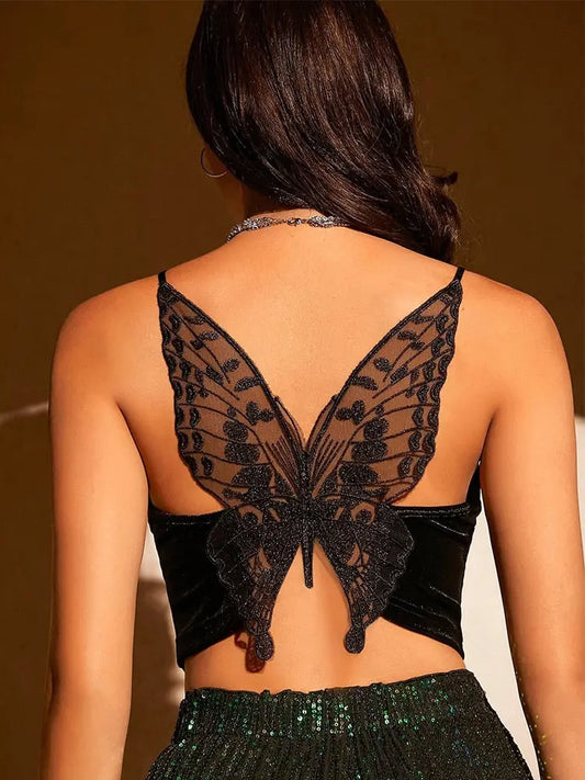 Butterfly Crop Top Lavah Intimates top