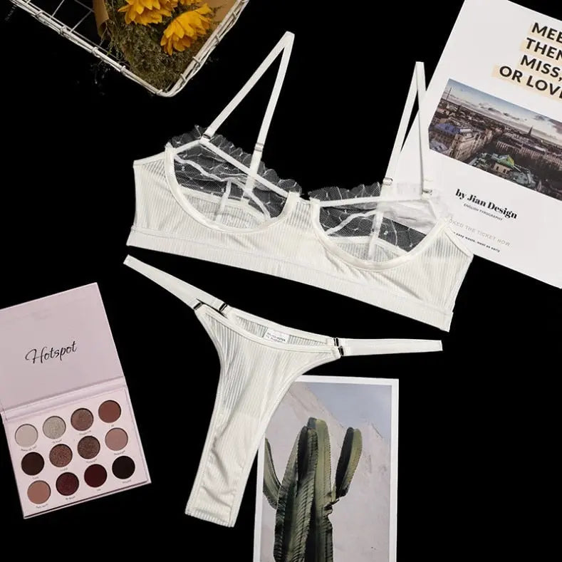 Broken Connection Bra Set LacyNighty Lingerie & Intimates