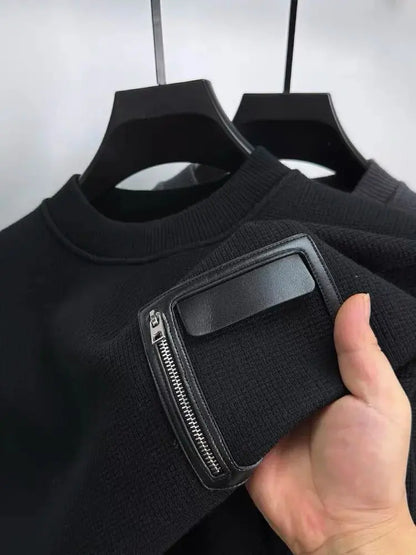 Sweater With Leather Stitching AliExpress Other