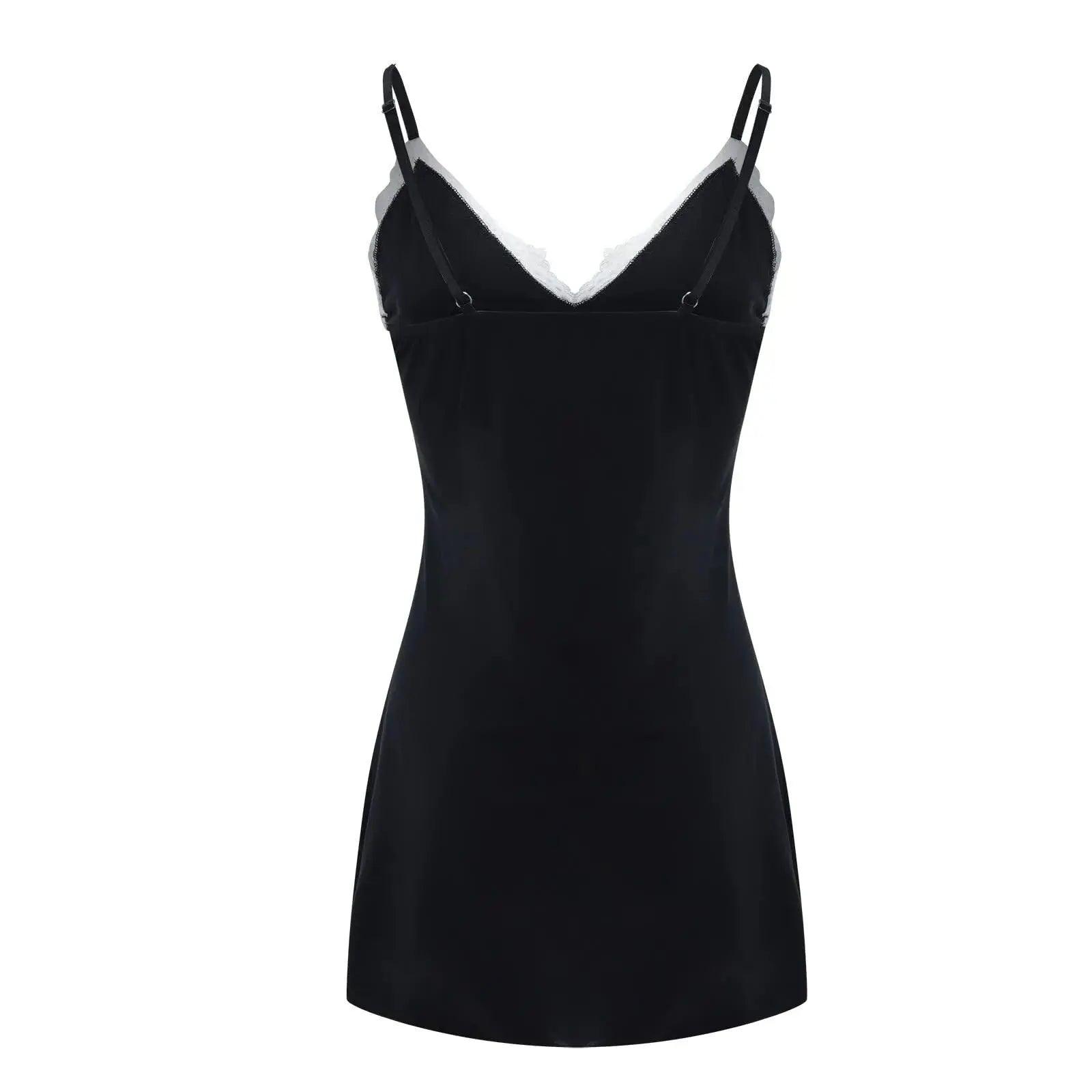 LacyNighty™ Charmeuse Lace Chemise Lacy Nighty
