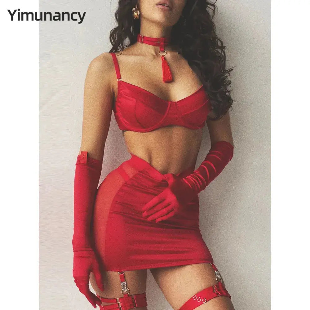 LacyNighty™ Choker Tassel Sexy Lingerie Lacy Nighty