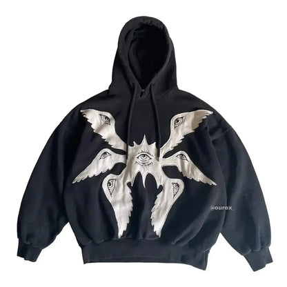 Vintage Harajuku Hoodie AliExpress Other