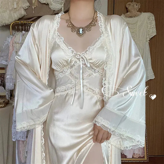 On Such A Timeless Dream Robe LacyNighty Sleeping Wear
