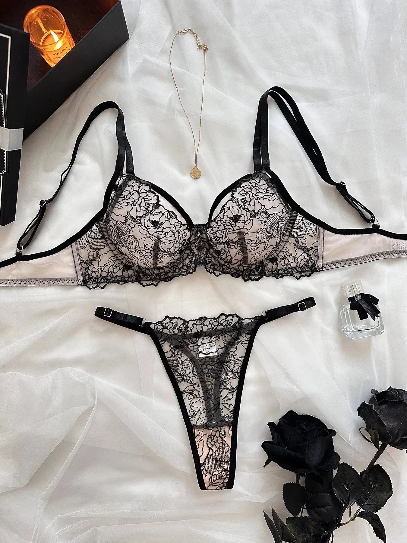 Quiet Riot Bra Set LacyNighty Lingerie & Intimates