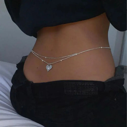 LacyNighty™ A Heart To Break Belly Chain Maimoco Body Jewelry