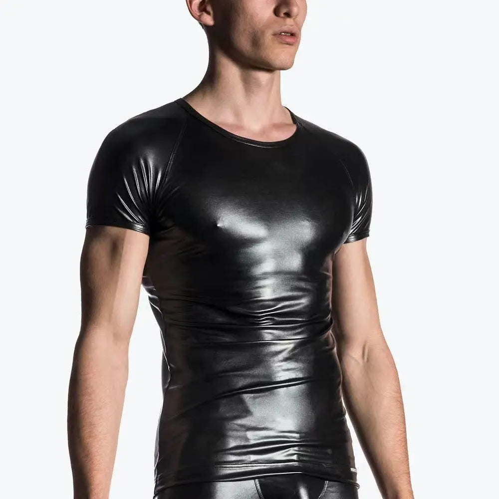 Leather T-shirt Lacy0301Goth