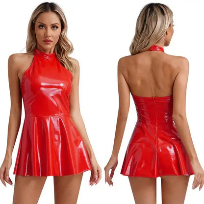 Wetlook Leather Dress Lacy0301 Other