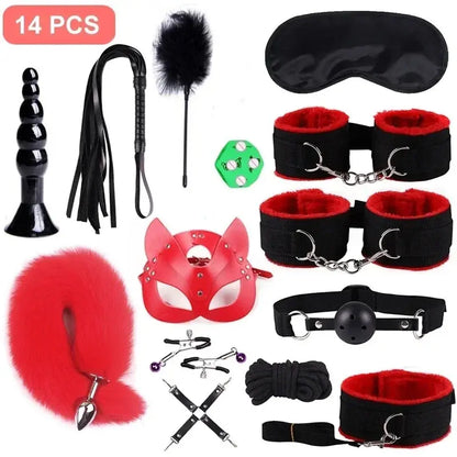 15-Piece BDSM Bondage Set – Playful & Restrained Lacy Nighty