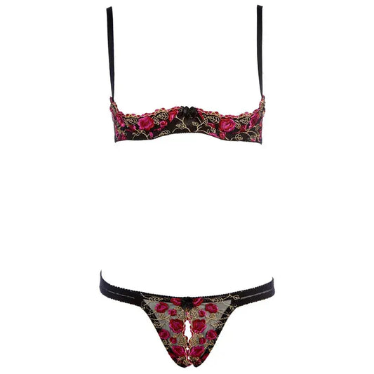 LacyNighty™ Blooming Rose Lingerie Set Lavah Intimates