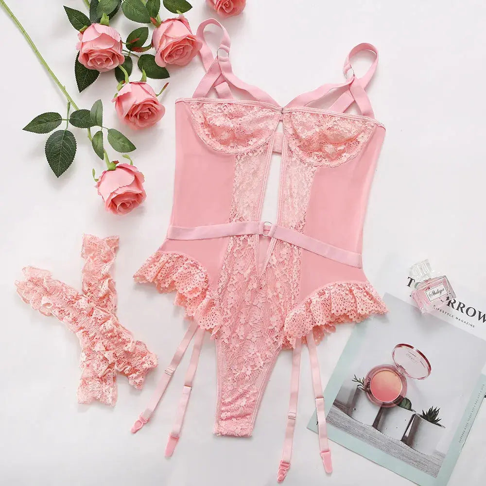 LacyNighty™ Model BS221 ECTOOKO Bodysuit