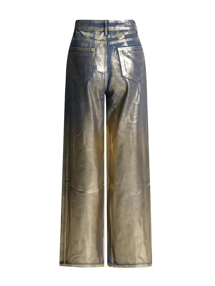 High Waist Denim Pants Lacy Other