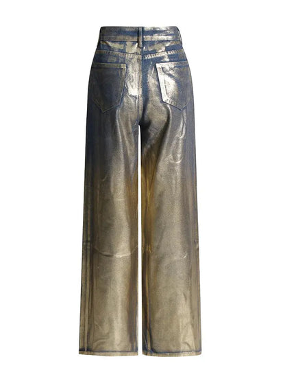 High Waist Denim Pants Lacy Other