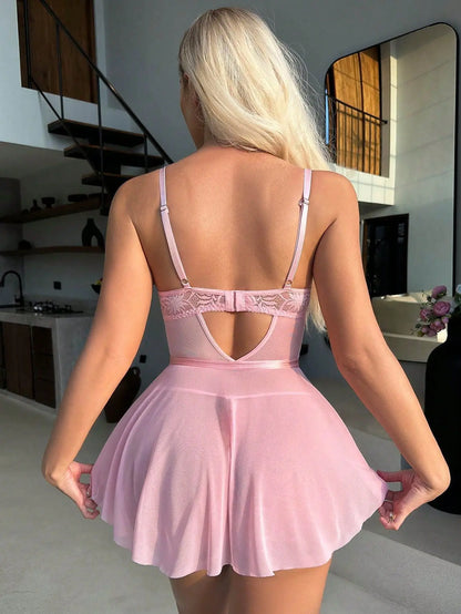 LacyNighty™ Model BD702 ELLOLACE Babydoll