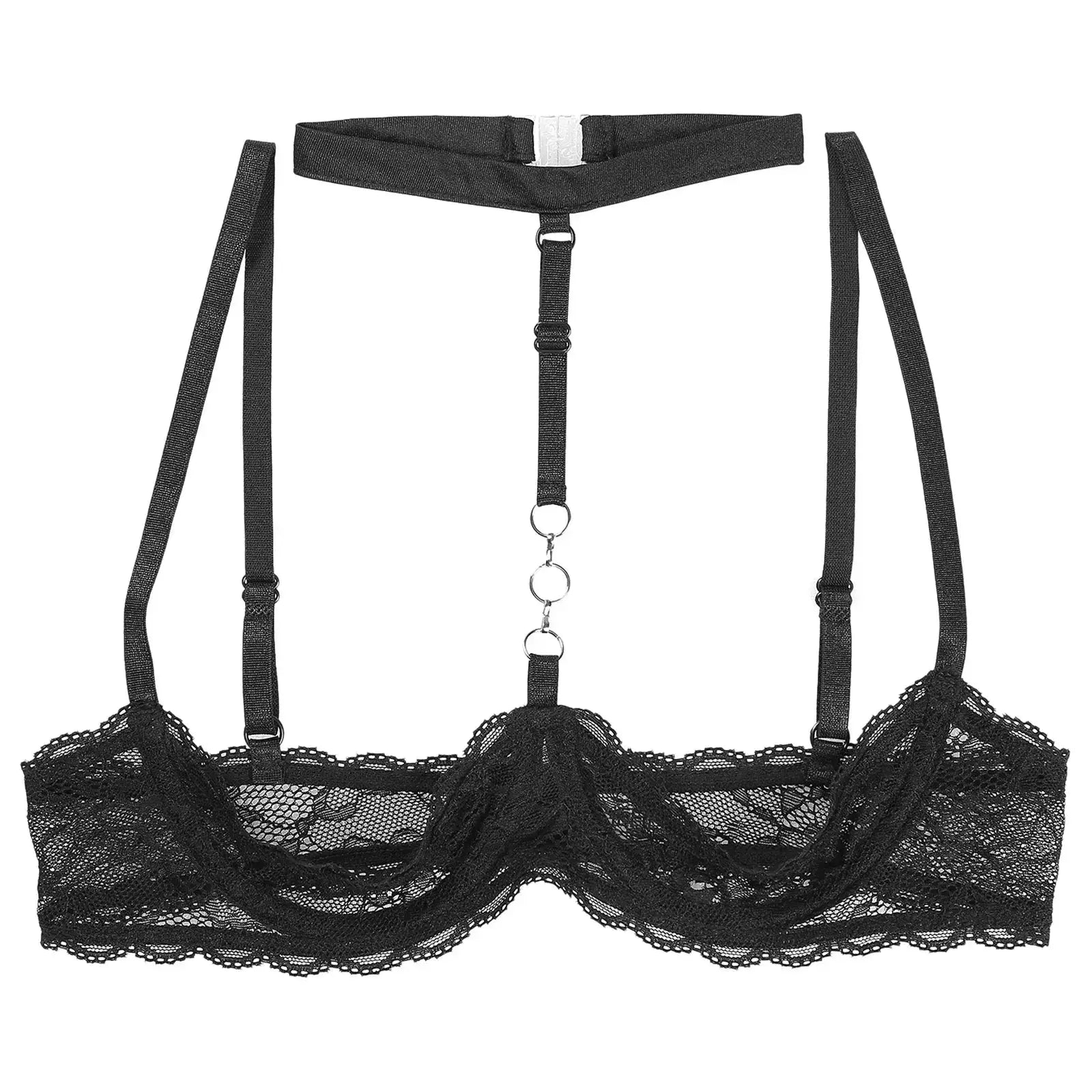 LacyNighty™ Halter Neck Open Bra GHALLAS Other