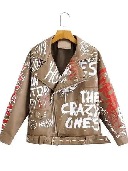 Painted Leather Jacket ghalas Other
