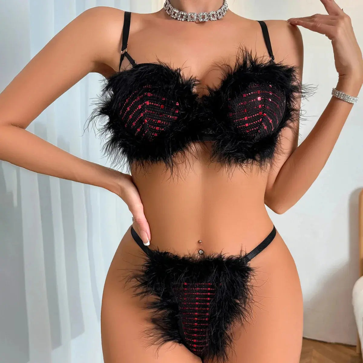 Classic Noir Elegance Lingerie LacyNighty Lingerie & Intimates