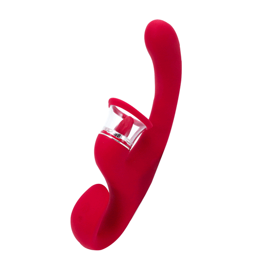 2025- Sandra 3-in-1 G-Spot and Clitoral Suction Rabbit Vibrator The Bad Peach Store sex toys
