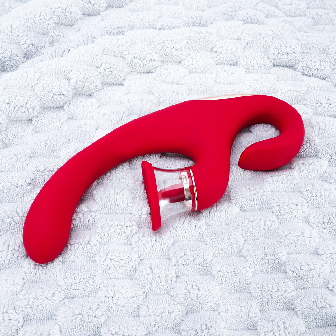 2025- Sandra 3-in-1 G-Spot and Clitoral Suction Rabbit Vibrator The Bad Peach Store sex toys