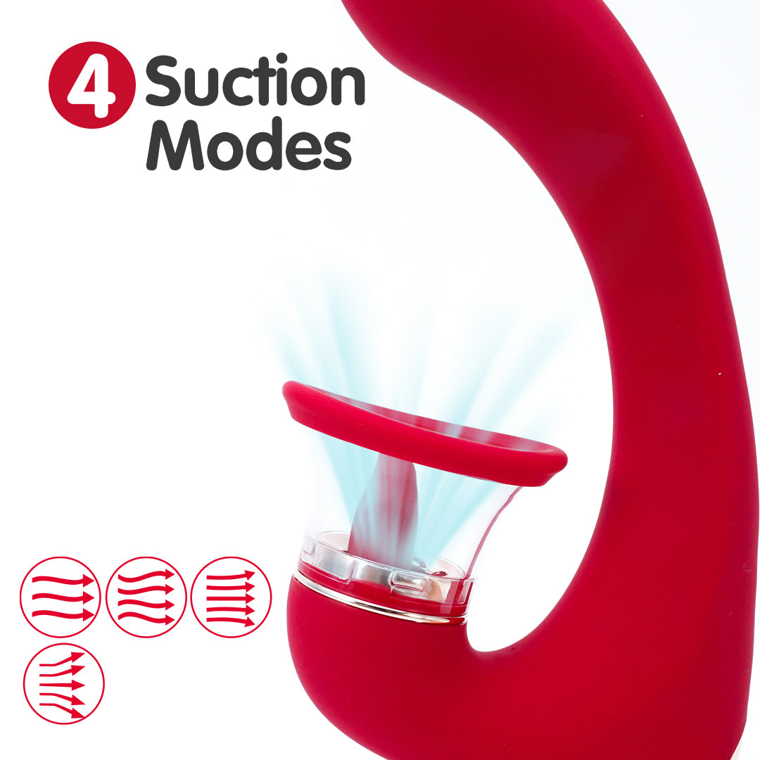 2025- Sandra 3-in-1 G-Spot and Clitoral Suction Rabbit Vibrator The Bad Peach Store sex toys