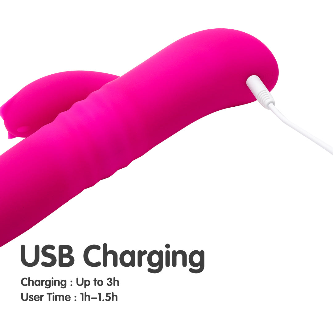 2025 New- Kaya Thrusting G-spot Heating Rabbit Vibrator LN sex toys