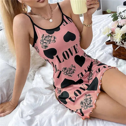 Fire Without Spark Nightdress LacyNighty Sleeping Wear