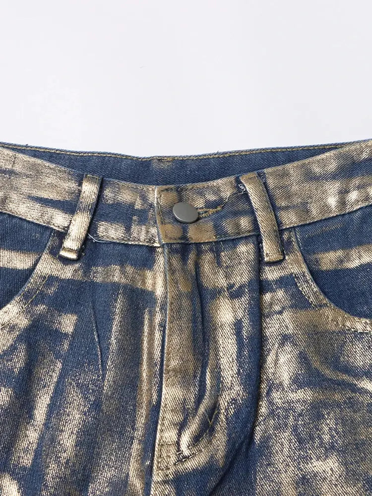 High Waist Denim Pants Lacy Other
