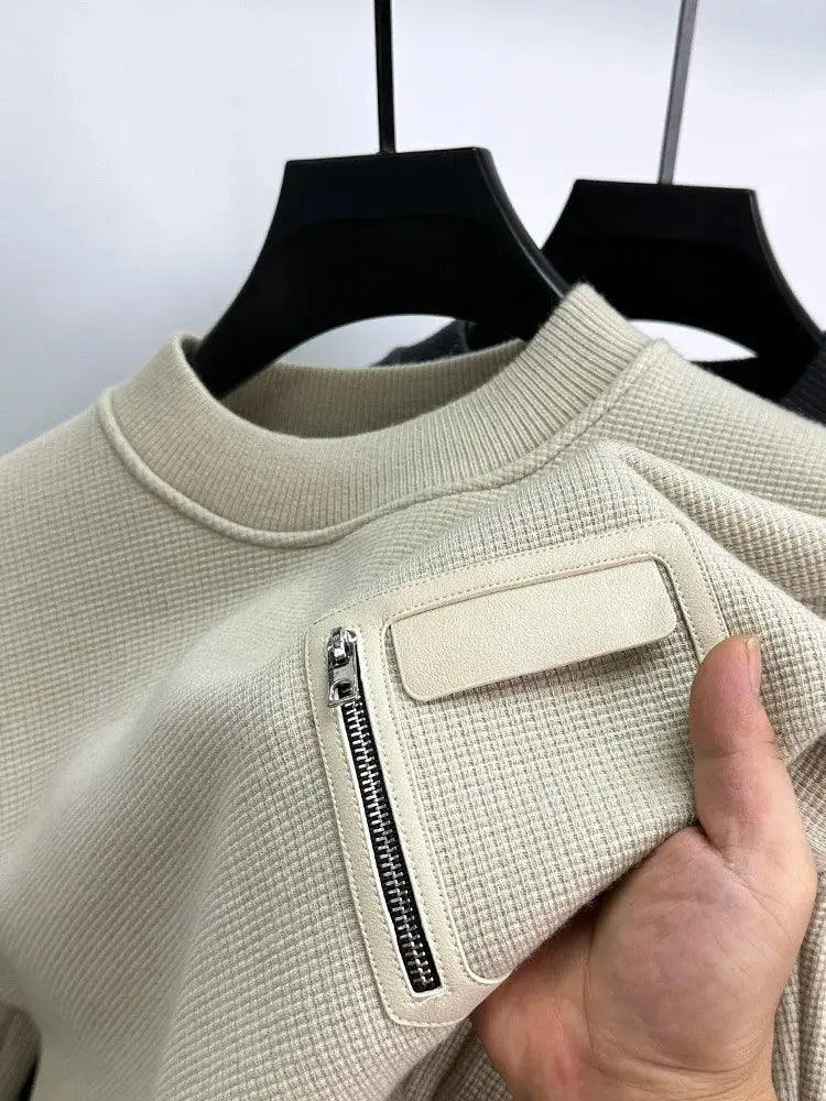 Sweater With Leather Stitching AliExpress Other