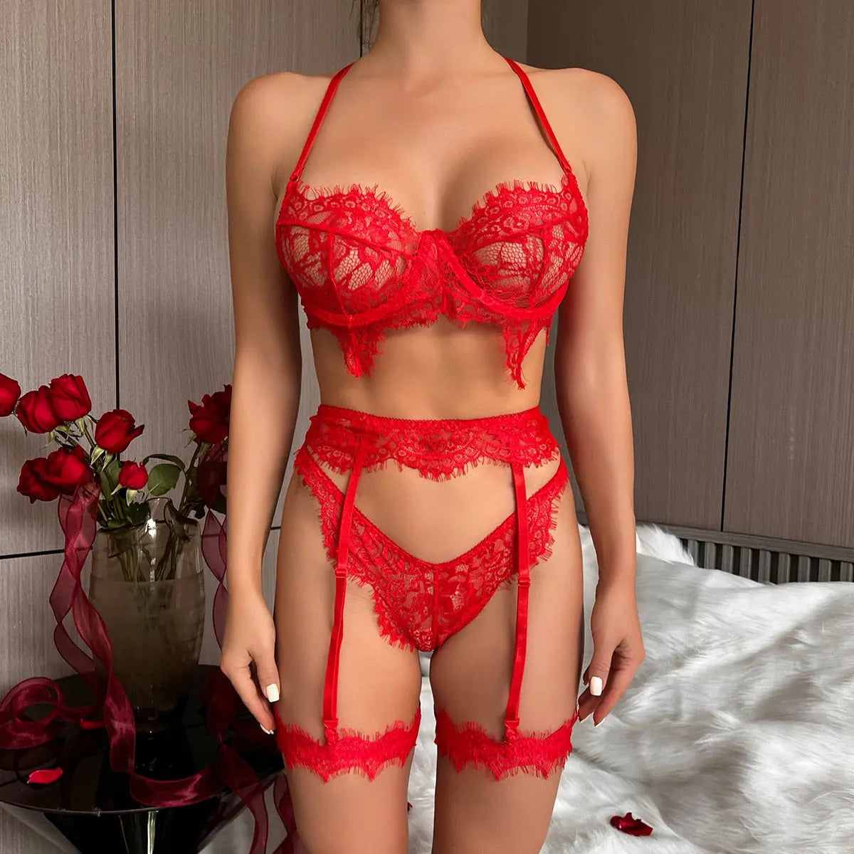Lace Dreams 4-Piece Lingerie Set Lavah Intimates Lingerie set