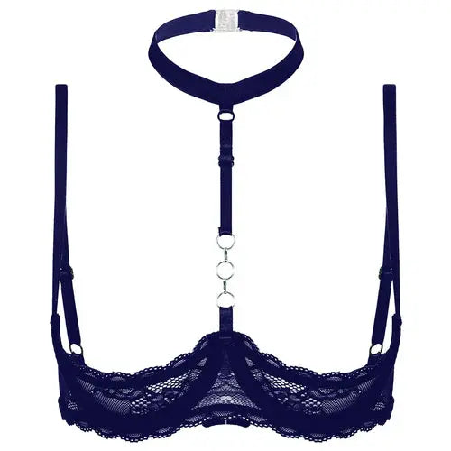 LacyNighty™ Halter Neck Open Bra GHALLAS Other