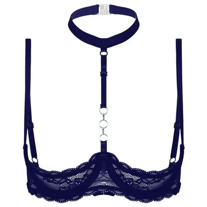 LacyNighty™ Halter Neck Open Bra GHALLAS Other