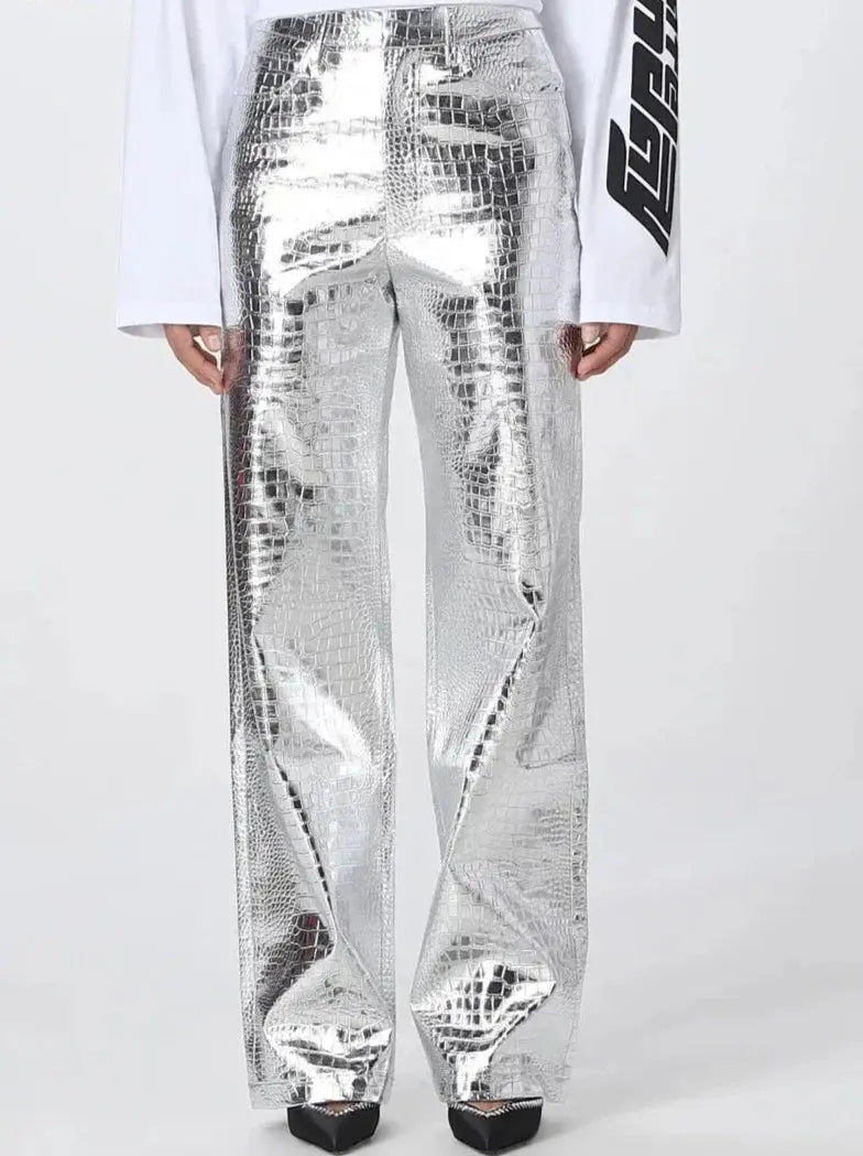 Metallic Womens Pants Lacy0301 Other