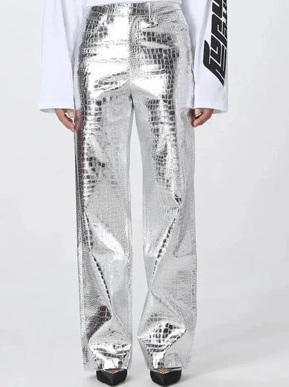 Metallic Womens Pants Lacy0301 Other