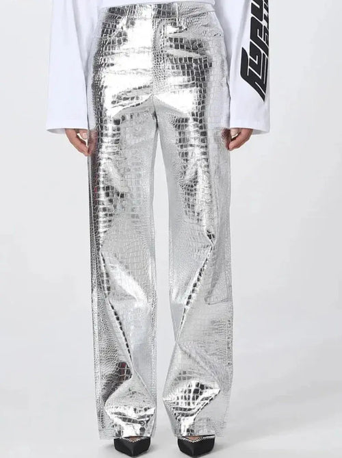 Metallic Womens Pants Lacy0301 Other
