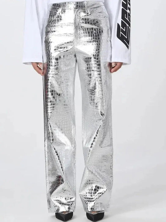 Metallic Womens Pants Lacy0301 Other