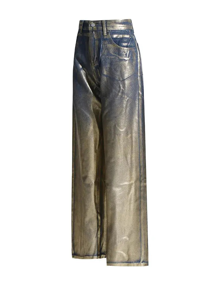 High Waist Denim Pants Lacy Other