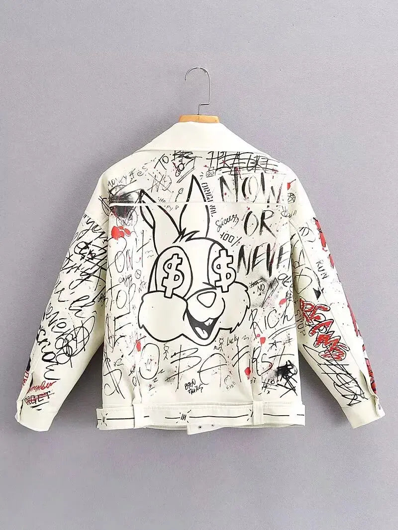 Painted Leather Jacket ghalas Other