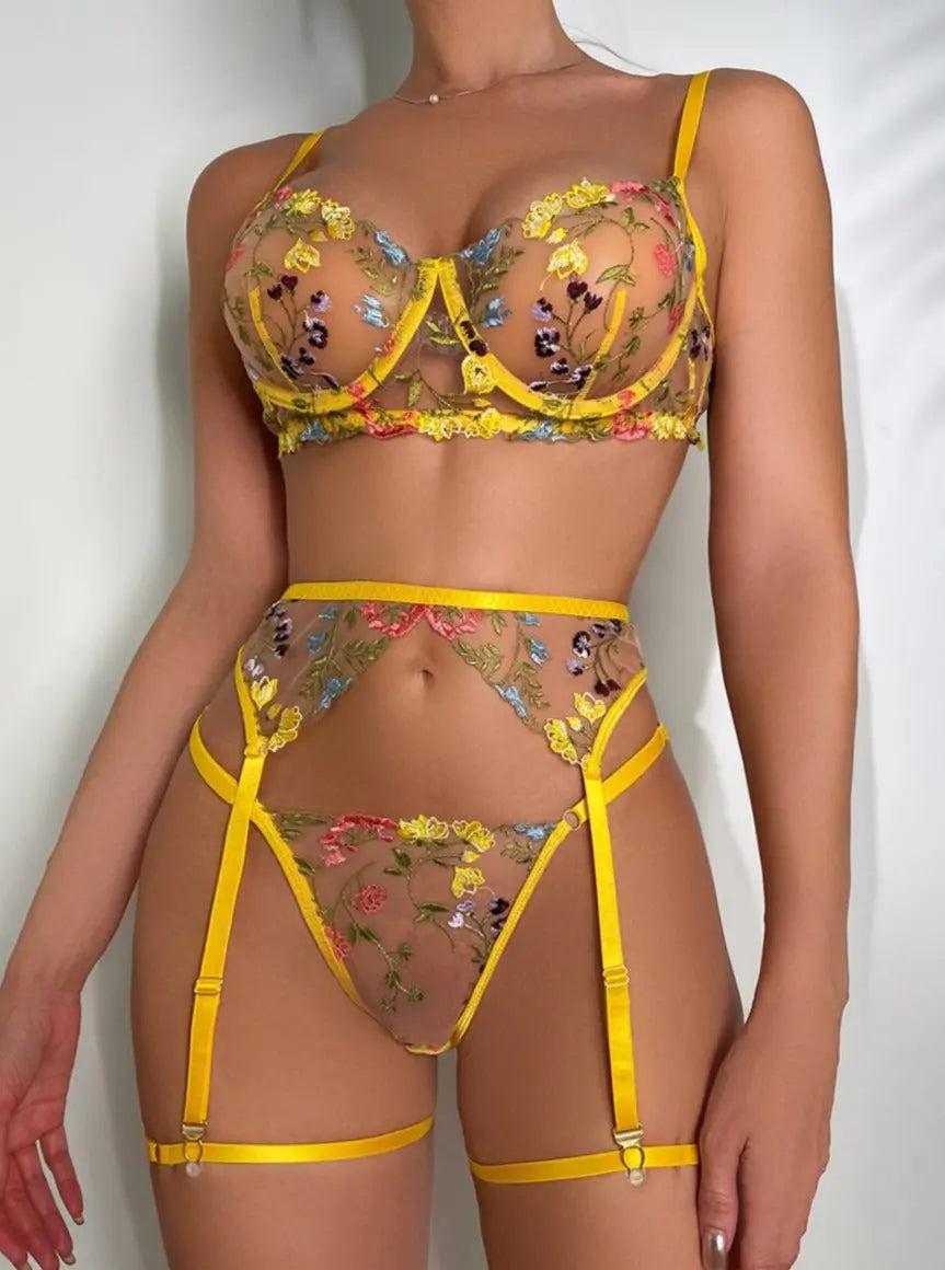 LacyNighty™ Model SL291 (8-Colors) ELLOLACE sexy lingerie set