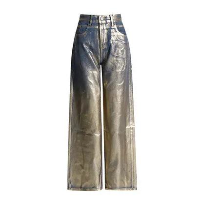 High Waist Denim Pants Lacy Other