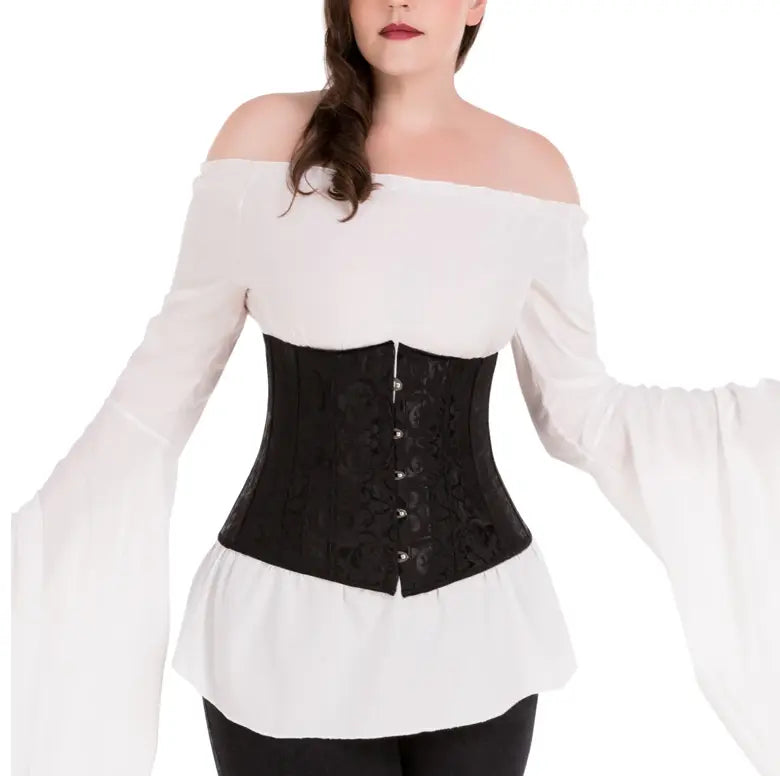 LacyNighty™ Model UC605 LORETTA LACE LINGERIE Underbust Corset