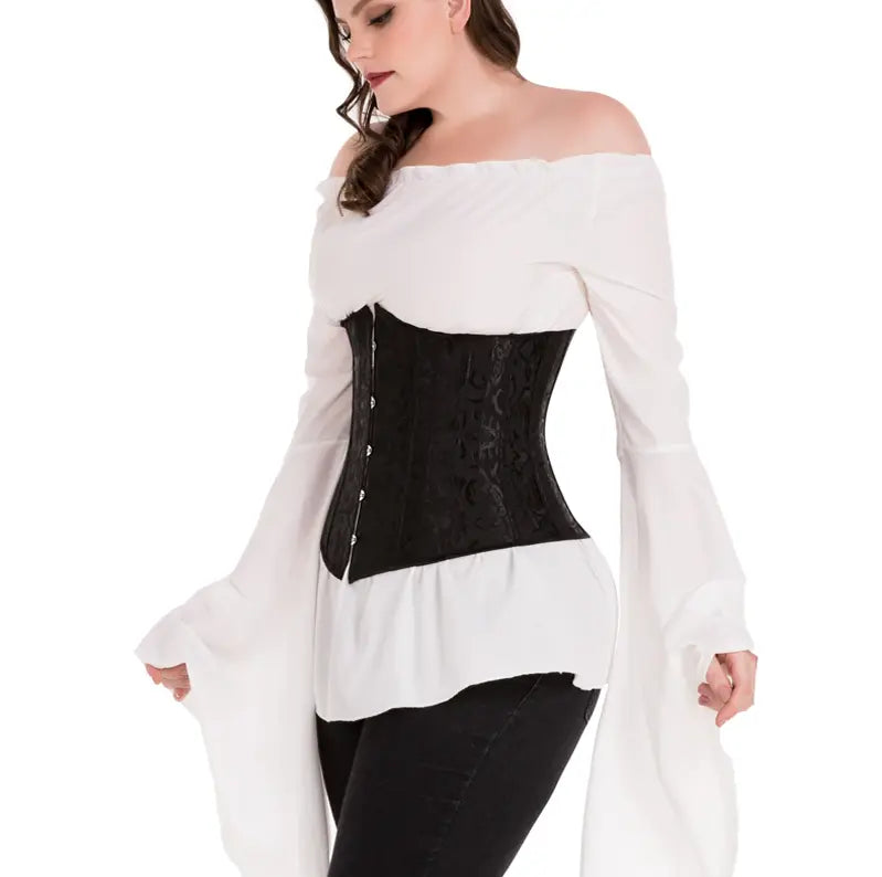 LacyNighty™ Model UC605 LORETTA LACE LINGERIE Underbust Corset