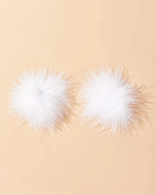 LacyNighty™ Faux Fur Pasties Lavah Intimates pasties