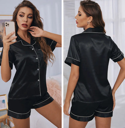 LacyNighty™ Satin Dreams Pajama Set Lavah Intimates pajamas